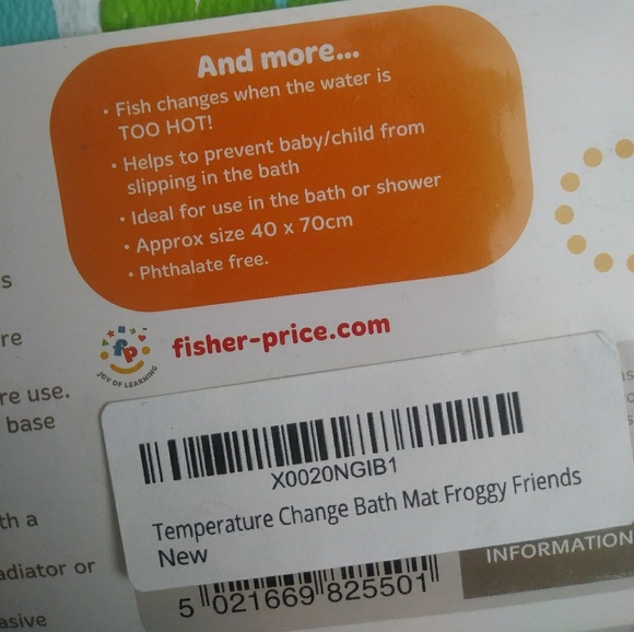 🆕Fisher Price Temperature Changing Bath Mat - Picture 4 of 7